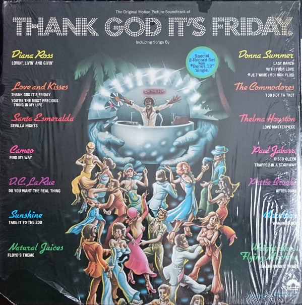 Various : Thank God It's Friday (The Original Motion Picture Soundtrack) (2xLP, Album + 12", S/Sided, Single)