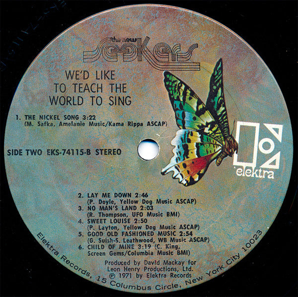 The New Seekers : We'd Like To Teach The World To Sing (LP, Album, Ter)
