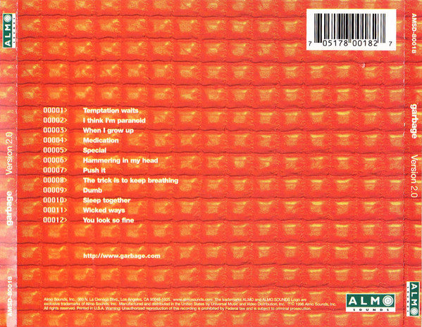 Garbage : Version 2.0 (CD, Album)