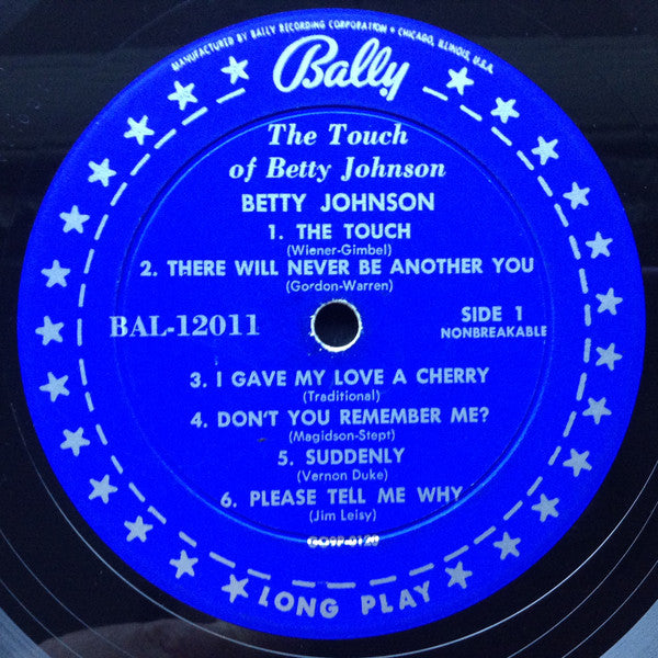Betty Johnson : The Touch of Betty Johnson (LP, Album, Mono)