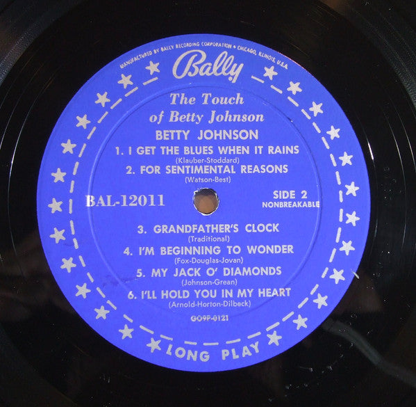 Betty Johnson : The Touch of Betty Johnson (LP, Album, Mono)