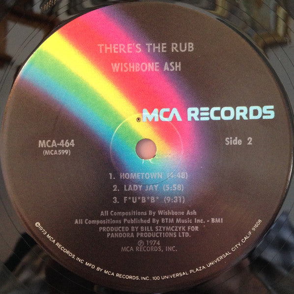 Wishbone Ash : There's The Rub (LP, Album, Pin)
