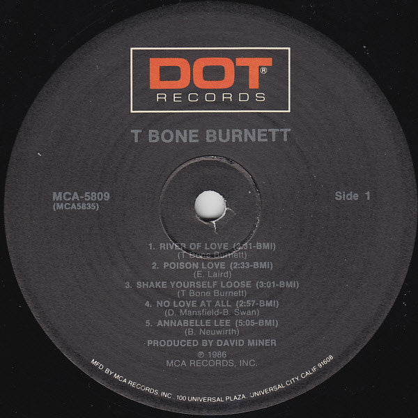 T Bone Burnett* : T Bone Burnett (LP, Album)