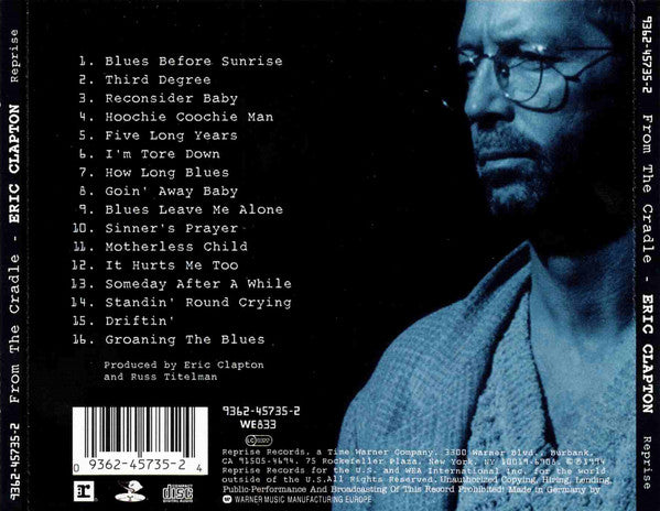 Eric Clapton : From The Cradle (CD, Album, RP)