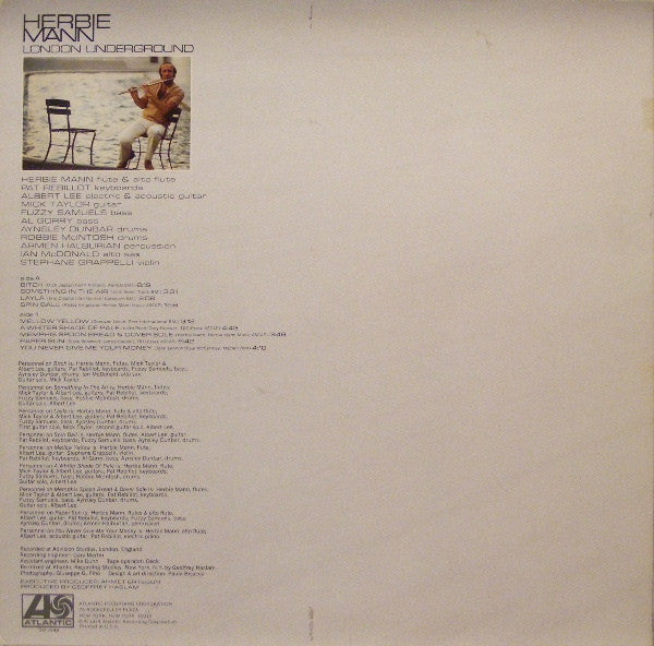 Herbie Mann : London Underground (LP, Album, PR )