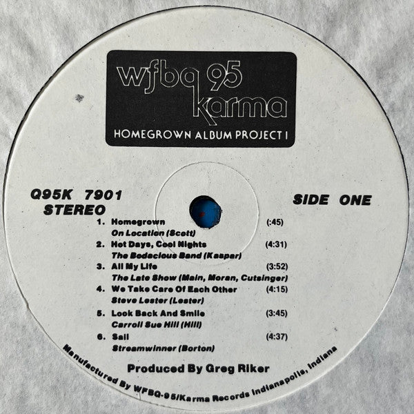 Various : WFBQ 95 Karma Homegrown Album Project I (LP, Comp)