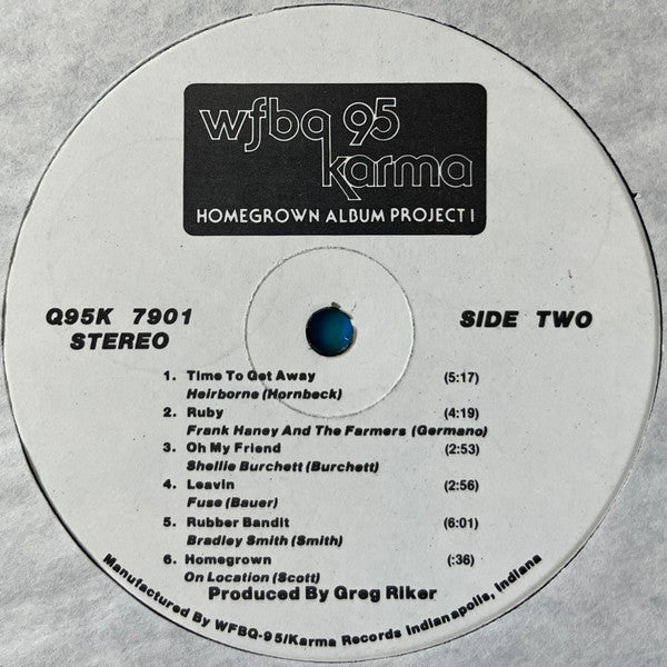 Various : WFBQ 95 Karma Homegrown Album Project I (LP, Comp)
