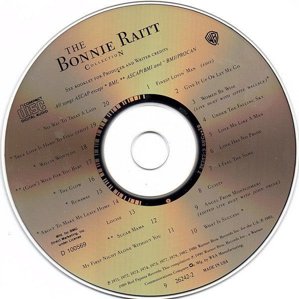 Bonnie Raitt : The Bonnie Raitt Collection (CD, Comp, Club, RP)