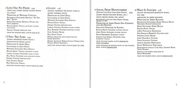 Bonnie Raitt : The Bonnie Raitt Collection (CD, Comp, Club, RP)