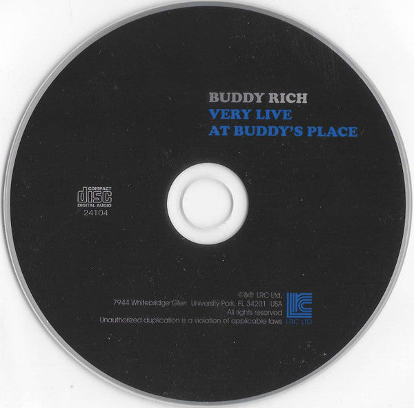 Buddy Rich : Very Live At Buddy's Place (CD, Album)