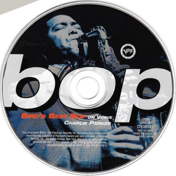 Charlie Parker : Bird's Best Bop On Verve (CD, Comp, Club)