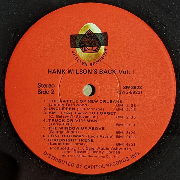 Leon Russell : Hank Wilson's Back Vol. I (LP, Album, Win)