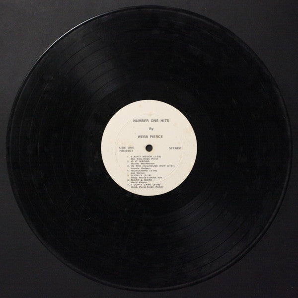 Webb Pierce : Number One Hits (LP, Comp, Promo)
