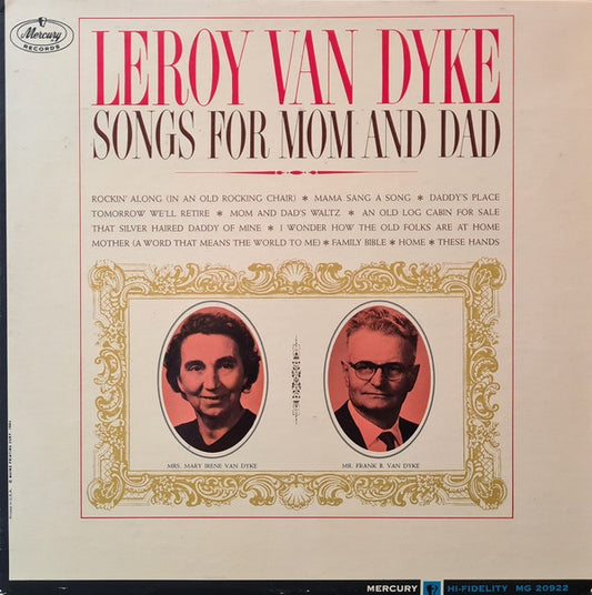 Leroy Van Dyke : Songs For Mom And Dad (LP, Album, Mono)