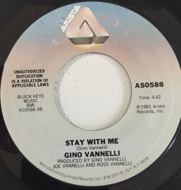 Gino Vannelli : Living Inside Myself (7", Single)