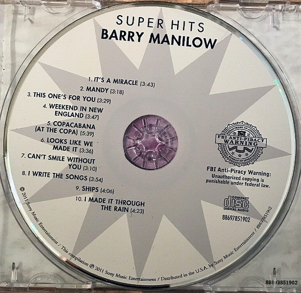 Barry Manilow : Super Hits (CD, Comp)