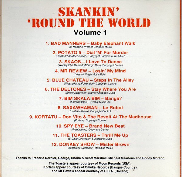 Various : Skankin' 'Round The World - Volume 1 - The International Ska Compilation (CD, Comp, RE)