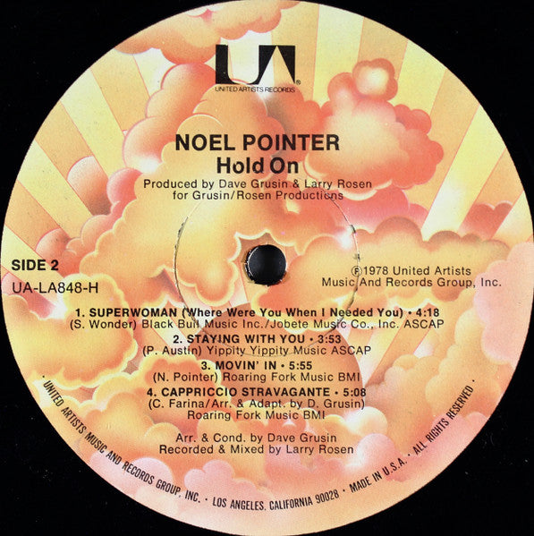 Noel Pointer : Hold On (LP, Album, GRT)