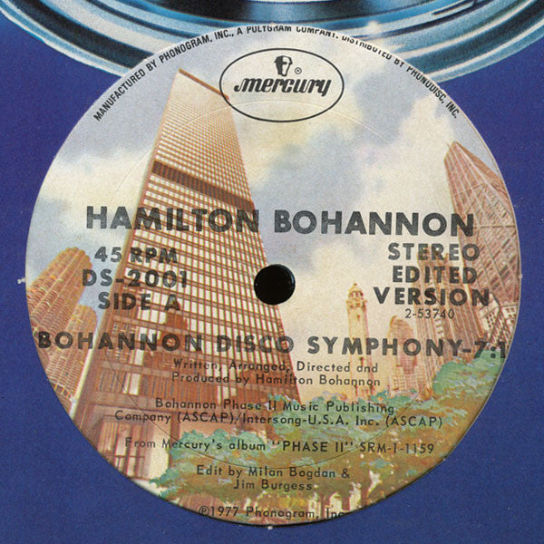 Hamilton Bohannon : Bohannon Disco Symphony (12")