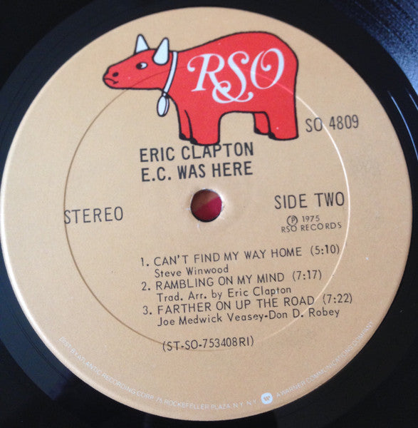 Eric Clapton : E.C. Was Here (LP, Album, PRC)