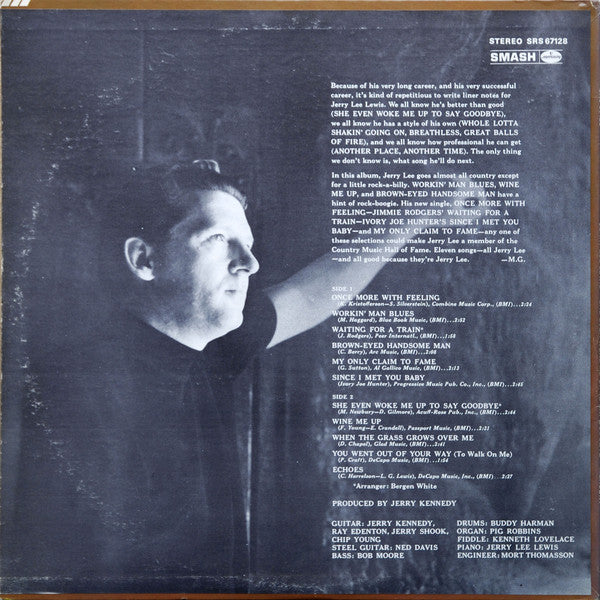 Jerry Lee Lewis : She Even Woke Me Up To Say Goodbye (LP, Album, Mer)
