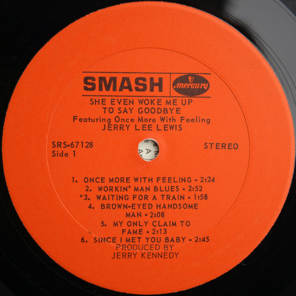 Jerry Lee Lewis : She Even Woke Me Up To Say Goodbye (LP, Album, Mer)