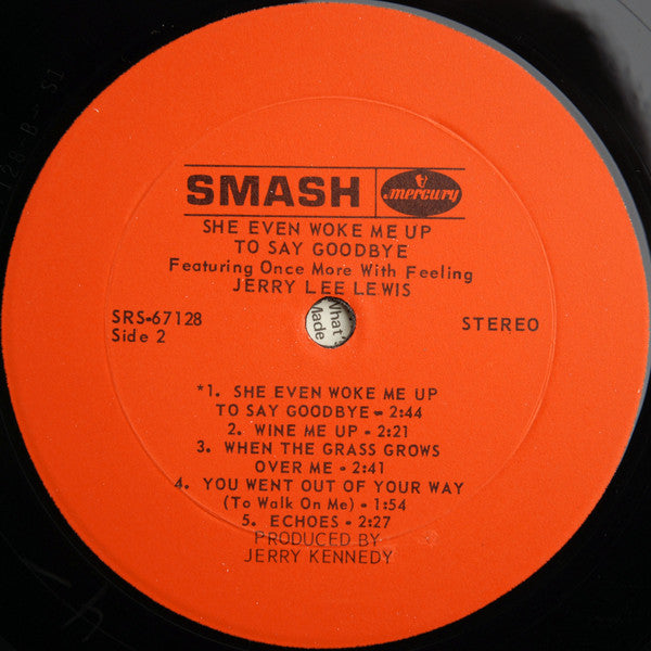 Jerry Lee Lewis : She Even Woke Me Up To Say Goodbye (LP, Album, Mer)