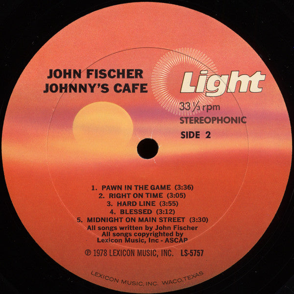 John Fischer (2) : Johnny's Cafe (LP, Album)