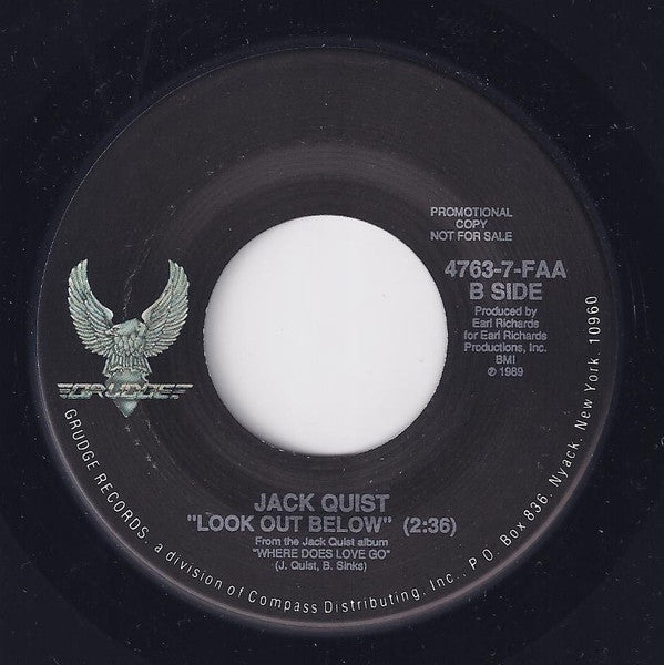 Jack Quist : Look Out Below (7", Promo)