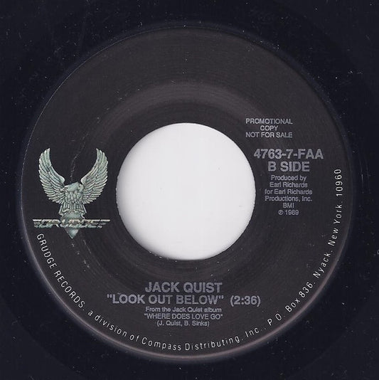 Jack Quist : Look Out Below (7", Promo)