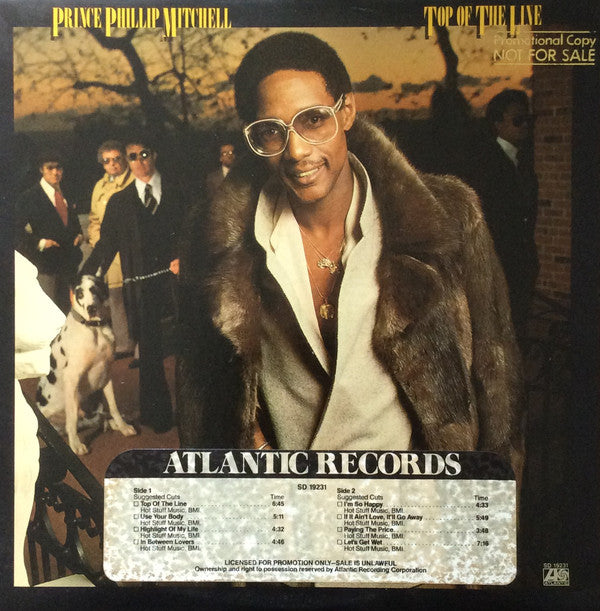 Prince Phillip Mitchell* : Top Of The Line (LP, Album, PR )