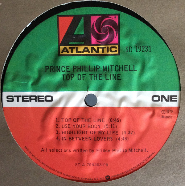 Prince Phillip Mitchell* : Top Of The Line (LP, Album, PR )