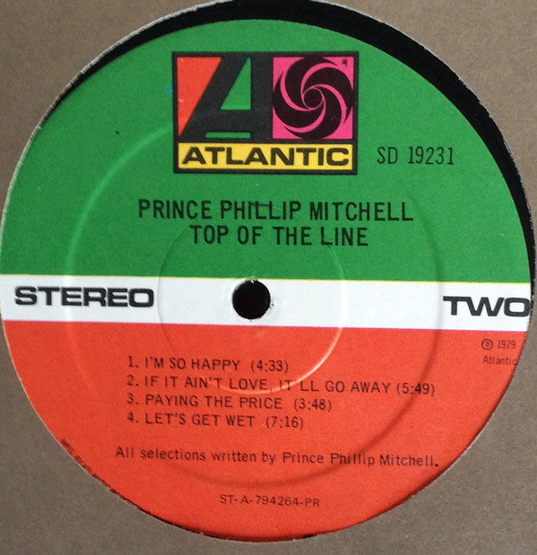 Prince Phillip Mitchell* : Top Of The Line (LP, Album, PR )