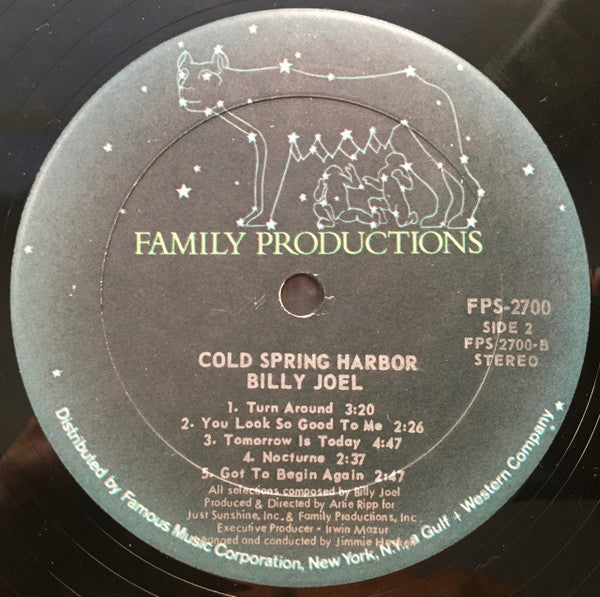Billy Joel : Cold Spring Harbor (LP, Album, Mon)