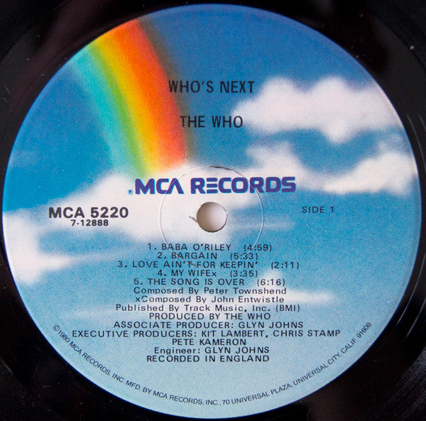 The Who : Who's Next (LP, Album, RE, Glo)