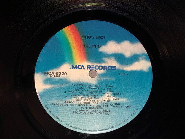 The Who : Who's Next (LP, Album, RE, Glo)
