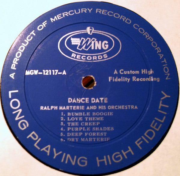 Ralph Marterie And His Orchestra : Dance Date (LP, Album, Mono, RE)