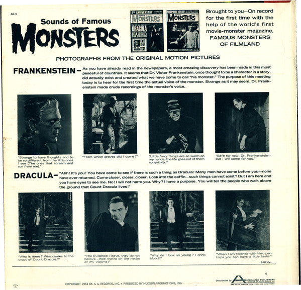 Cherney Berg, Gabriel Dell : Famous Monsters Speak (LP)