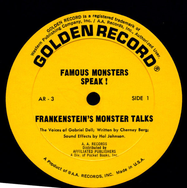 Cherney Berg, Gabriel Dell : Famous Monsters Speak (LP)