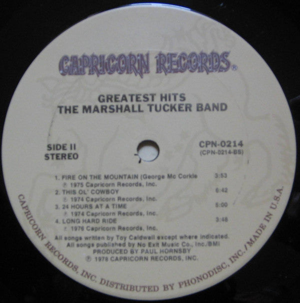 The Marshall Tucker Band : Greatest Hits (LP, Comp, Ter)