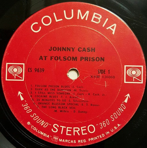 Johnny Cash : At Folsom Prison (LP, Album, Ter)