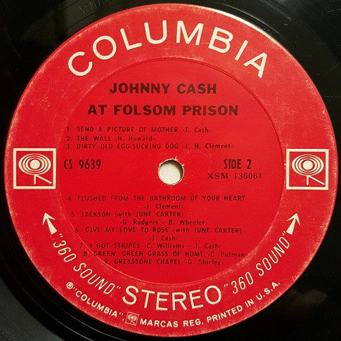 Johnny Cash : At Folsom Prison (LP, Album, Ter)