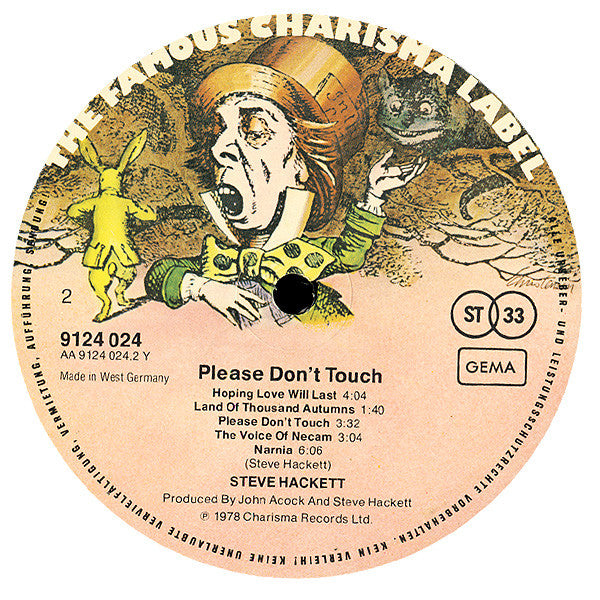 Steve Hackett : Please Don't Touch! (LP, Album)