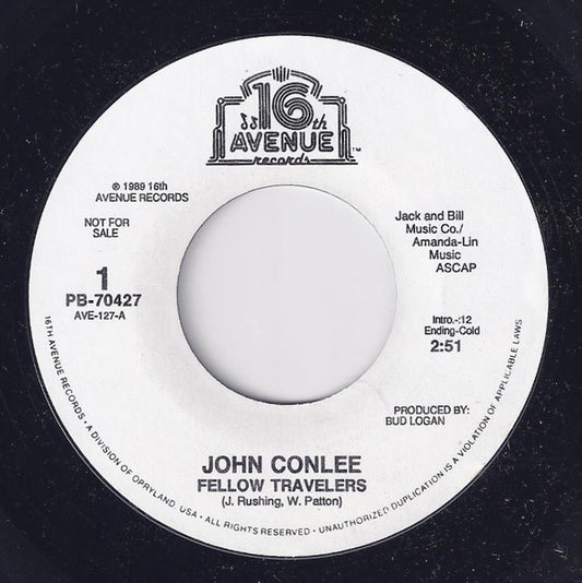 John Conlee : Fellow Travelers (7", Promo)