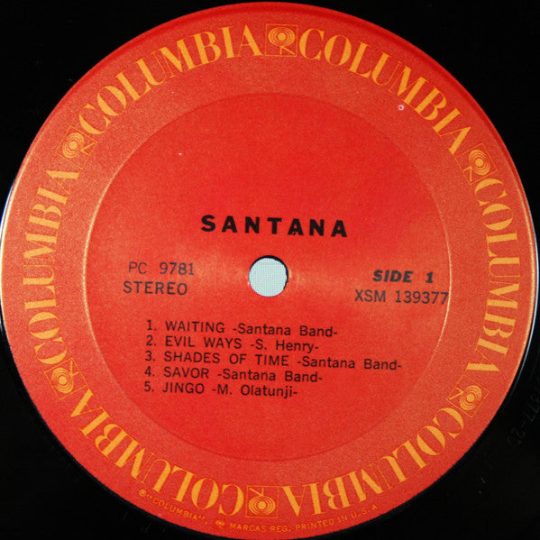 Santana : Santana (LP, Album, RP, Ter)
