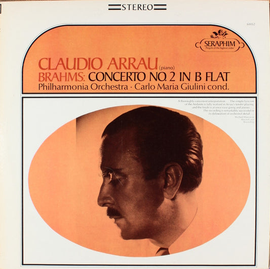 Claudio Arrau, Brahms*, Philharmonia Orchestra, Carlo Maria Giulini : Piano Concerto No. 2 In B Flat (LP, Album)