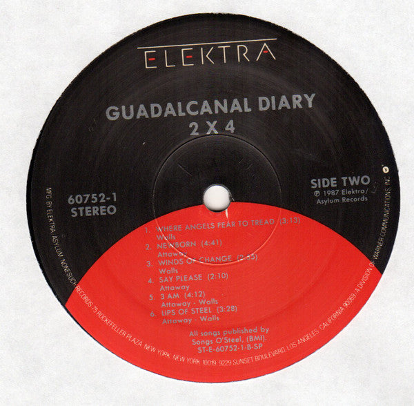 Guadalcanal Diary : 2 X 4 (LP, Album)