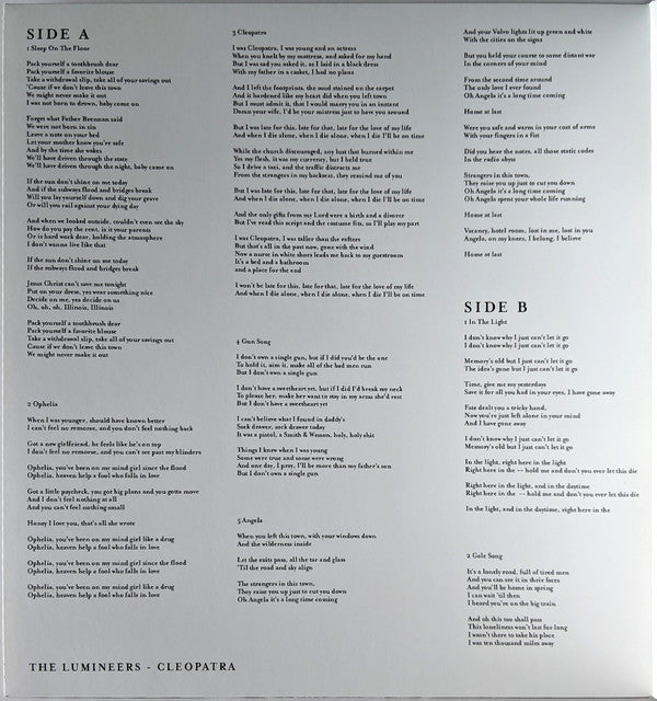 The Lumineers : Cleopatra (LP, Smo + LP, S/Sided, Smo + Album, Dlx)