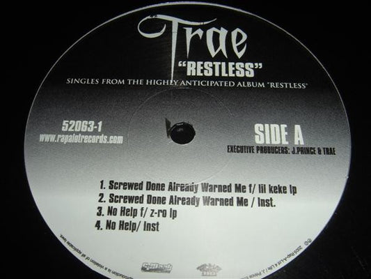 Trae : Restless (12", Smplr)