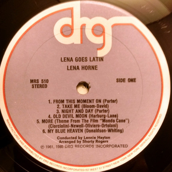 Lena Horne : Lena Goes Latin (LP, Album)
